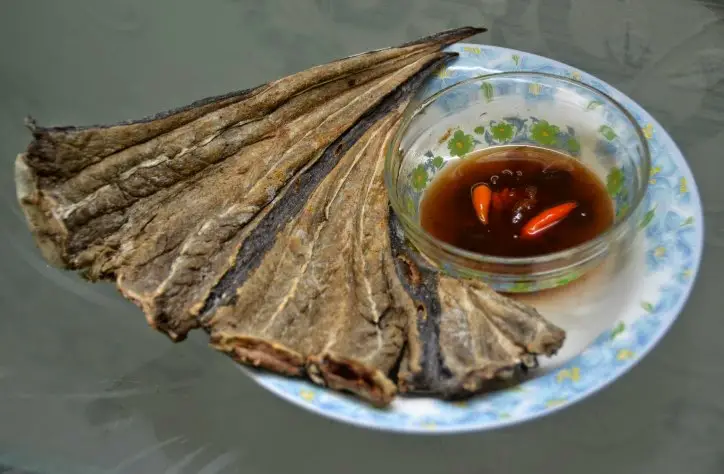 grilled-dried-stingray